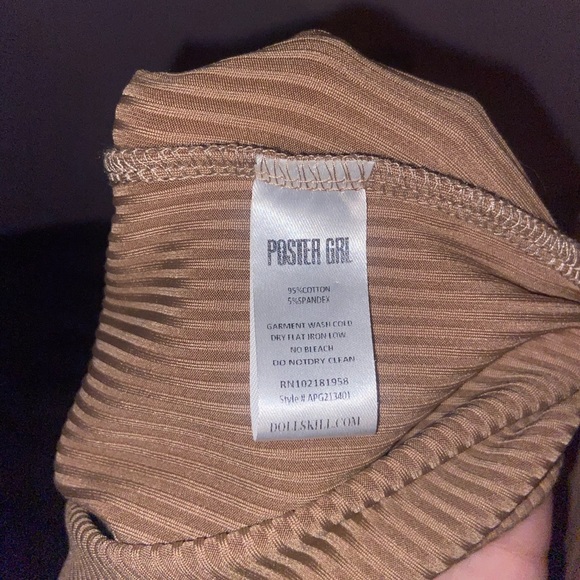 Poster girl long sleeve crop top with buckle and zipper - Picture 4 of 4